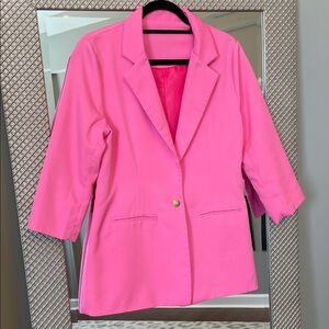 SHEIN Vibrant Pink Blazer
